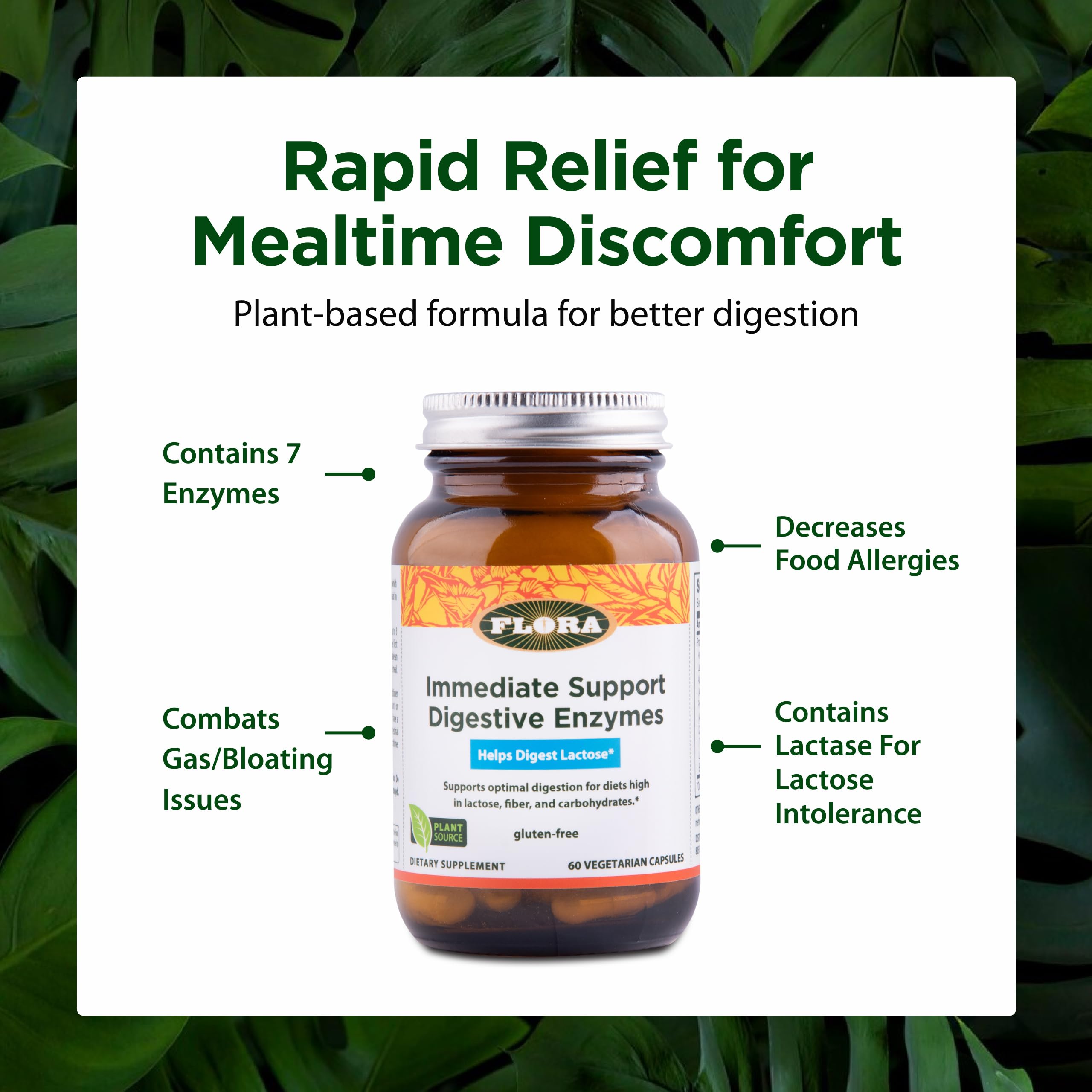 Amazon.com: Flora - Enzyme Blend of Seven Vegetarian Enzymes